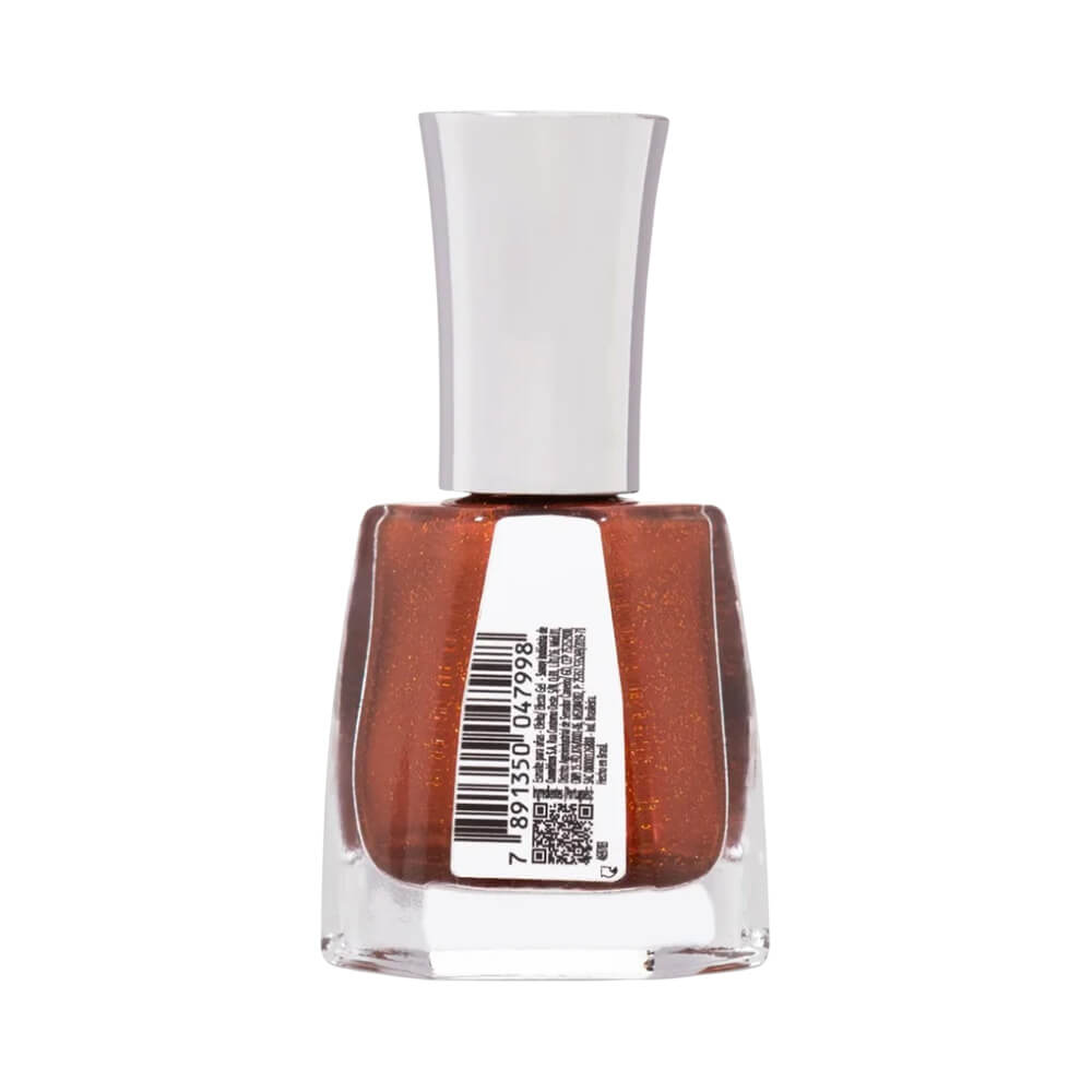 Frasco de esmalte Risqué Diamond Gel Cybercolors Bronze 3000 com detalhes da embalagem